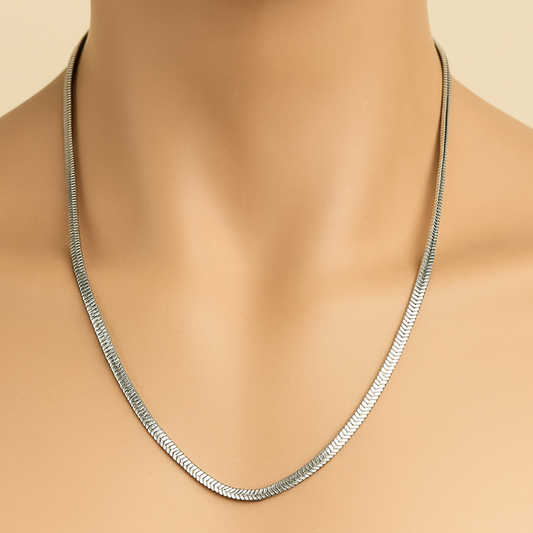 Silver Snake Chain Necklace