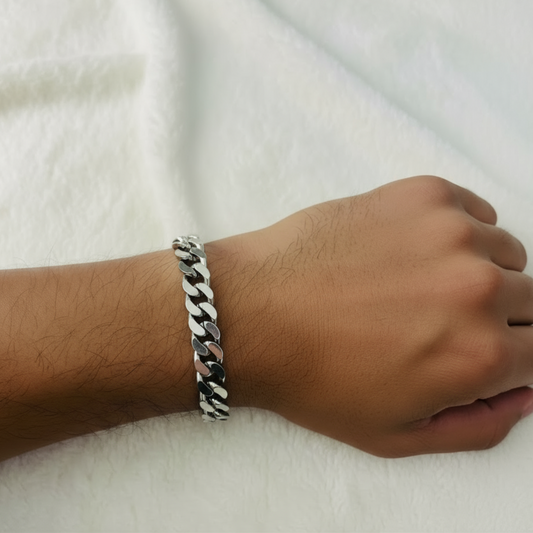 Men’s Silver Curb Chain Bracelet