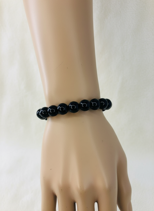 Black Onyx Bead Bracelet