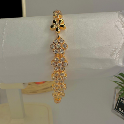 Gold-Colored Plated Chain Bracelet