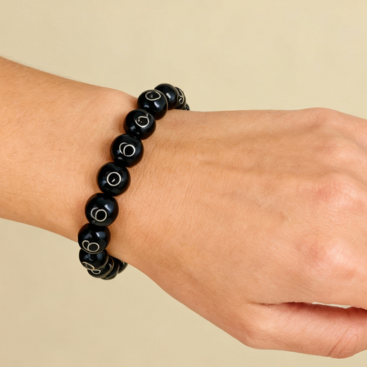 Black Onyx Bead Bracelet